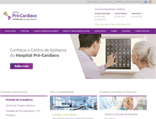 Tablet Screenshot of procardiaco.com.br